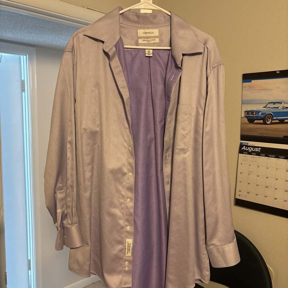 Missguided Oversized Purple Satin Shirt